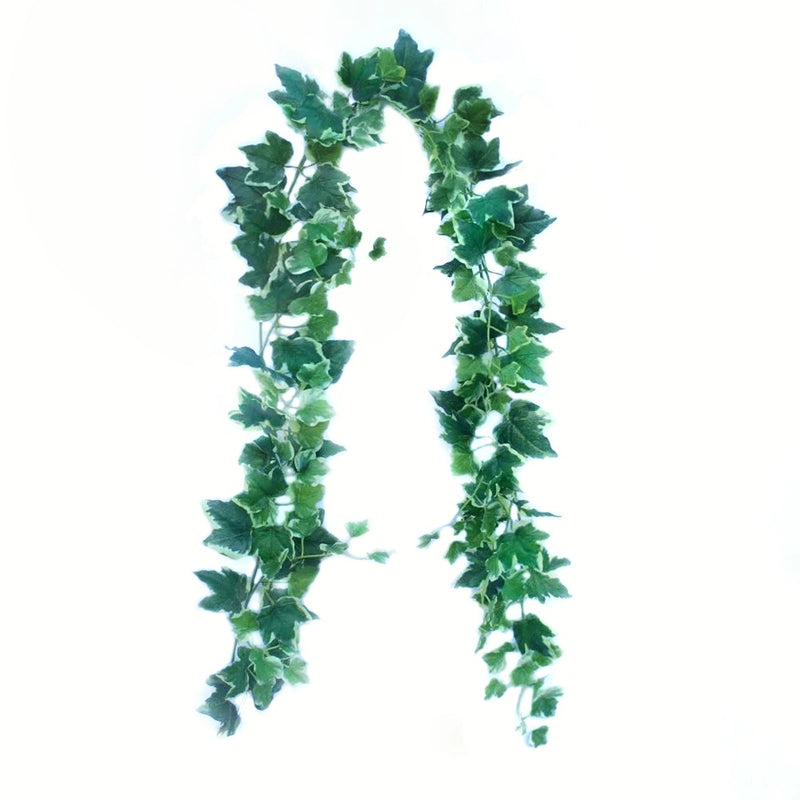 Artificial English Ivy Variegated Green Leaf/ Stem Foliage/Hanging Tra