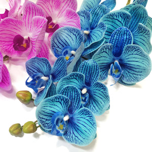 360° Orchid-Ivy Charm Chandelier• Deluxe Artificial Phalaenopsis Orchid Hanging Plant Arrangement