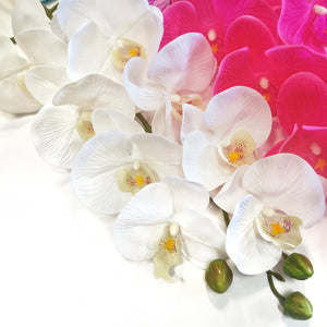 360° Orchid-Ivy Charm Chandelier• Deluxe Artificial Phalaenopsis Orchid Hanging Plant Arrangement