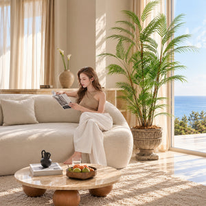 Premium Lifelike Artificial Parlour Palm 190cm | An Elegant Statement of Natural Serenity