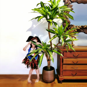 Lifelike Real-touch Artificial Dracaena Happy Plant 180cm