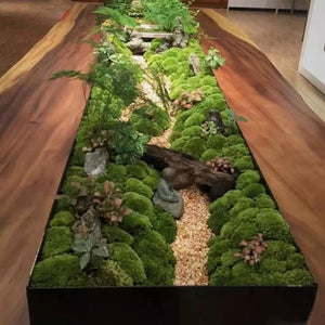 Evergreen Artificial Bryophytes Moss Mat/Rock/Stone · Interior Landscaping Feature Decoration 100*100cm