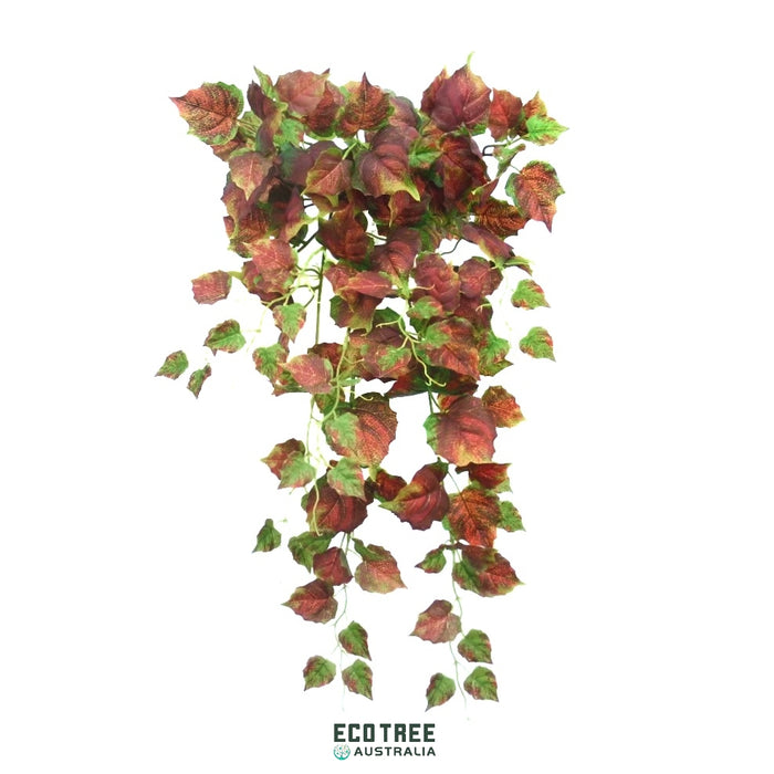 Artificial Love Heart Ivy Leaf-Red/ Stem Foliage/Hanging Trailing Vine/Garland Vine