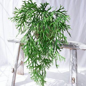 Real-touch Staghorn Fern Trailing Hanging Vine Foliage 90cm