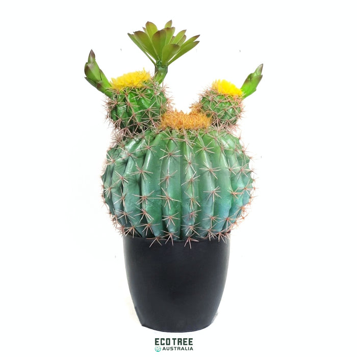 Lifelike Premium Artificial Golden Barrel Cactus 50cm
