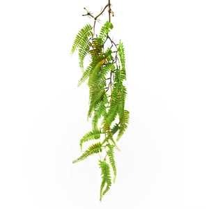 Green Fern/Lifelike Trailing Hanging Vine Foliage 90cm