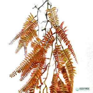 Autumn Red Fern/Lifelike Trailing Hanging Vine Foliage 90cm