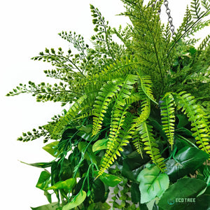 Evergreen Hanging Plants Arrangement·Mixed Ivy Lush Hanging Basket