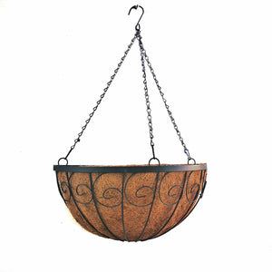 180° Deluxe Artificial Tillandsia Staghorn Fern Wall Hanging Basket-Evergreen Wall Hanging Plant Arrangement