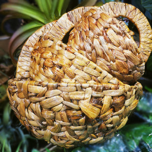 Set of 3 · Handmade Seagrass Wall Hanging Basket Set