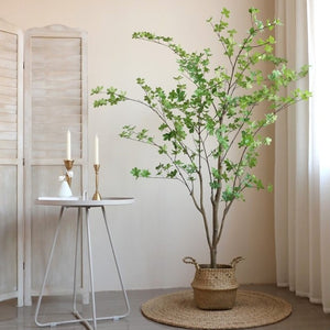 Premium Elegant Artificial Japanese Zen Leaf Plant·Snow Bell Tree - 2 Trunks 180cm