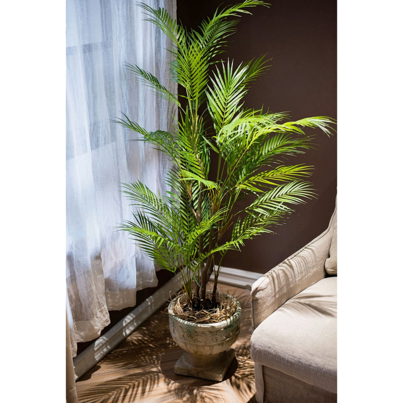 artificial parlor palm Elegant Real-touch Lifelike Artificial Parlour Palm 190cm – ECOTREE AU