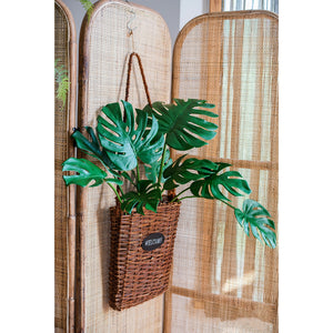 Real-Touch Lifelike Tabletop Monstera Plant with Roots-7 Leaves 60CM