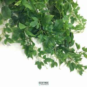 Artificial Green Maple Leaf/ Ivy Stem Foliage/Hanging Trailing Vine/Garland Vine 90CM