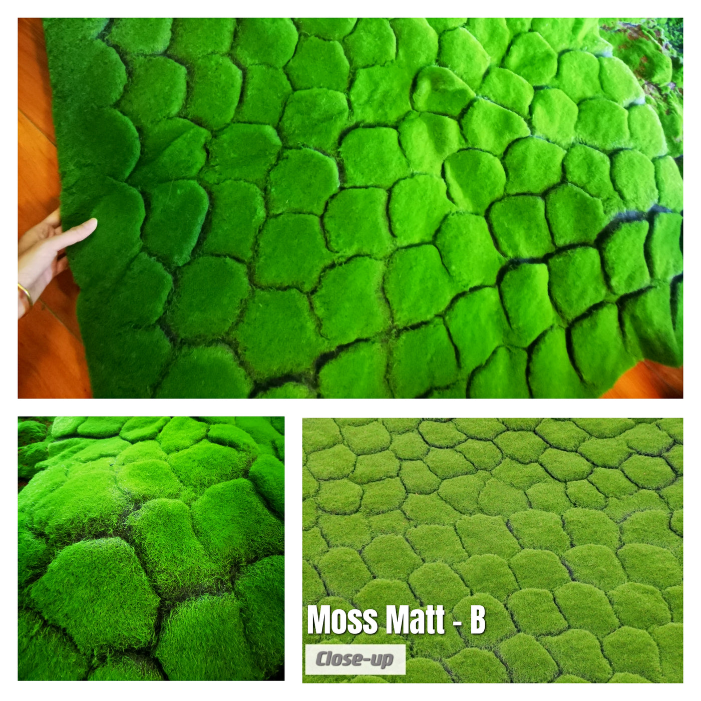 Artificial Evergreen Moss Mat Panels