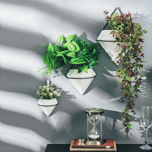 Modern Design Diamond Wall Planter·Vase·Pot for Artificial·Hydroponics Real Plants